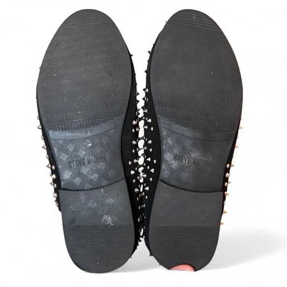 STEVE MADDEN Men’s Black Studded Loafers NWOB size 10 - Picture 6 of 7